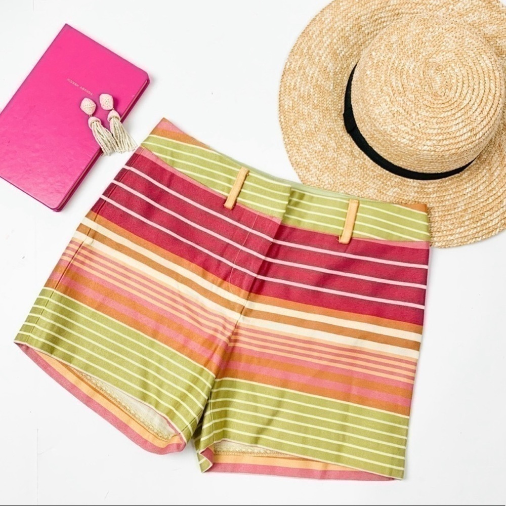 J. McLaughlin Tina Novelty Striped Shorts NWT